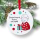Globulet Craciun pentru bunic personalizat