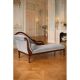 Sofa Empire din lemn mahon cu capete de lebede 