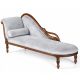 Sofa Empire din lemn mahon cu capete de lebede 