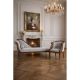 Sofa Empire din lemn mahon cu capete de lebede 