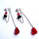 cercei howlite si cristale 