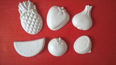 Set figurine din ipsos Legume Fructe