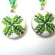 Set verde cu motive romanesti