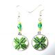 Set verde cu motive romanesti