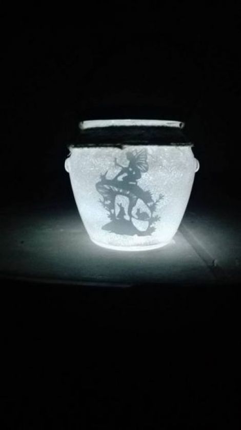 Lampa solara hand-made