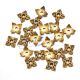 Capac floare auriu 6x6mm