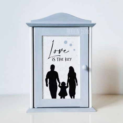 Cuier dulapior familie pictat personalizat cu nume