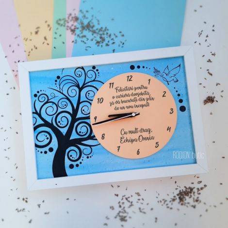 Ceas pensionare pictat manual personalizat