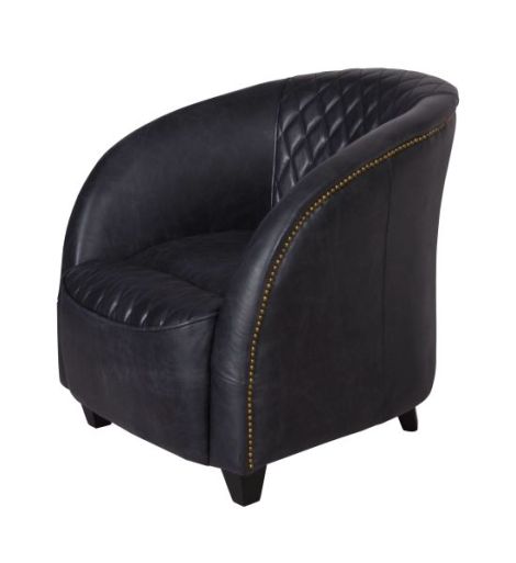FOTOLIU RETRO DIN LEMN MASIV CU PIELE NEAGRA