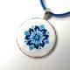 Set bleu cu motive traditionale
