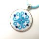 Set bleu cu motive romanesti
