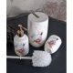 Set pentru baie din portelan cu cacadu