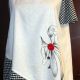 Bluza cu nasture rosu