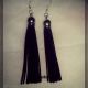 Cercei ciucure 8cm negru