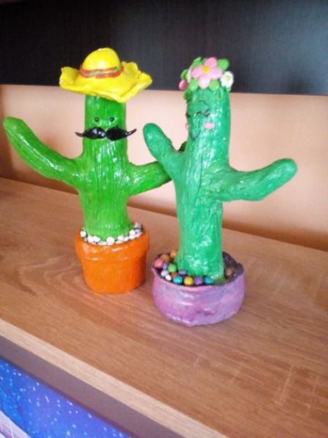 Cuplu Cactus Hand-Made