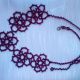 Colier dantela handmade tatting