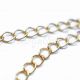 Rola 50m Lant auriu oval 8x6x1mm