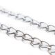 Rola 50m Lant argintiu oval 8x6x1mm