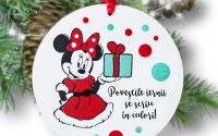 Globulet Craciun cu Minnie Mouse realizat manual