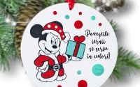 Globulet Craciun cu Mickey Mouse realizat manual