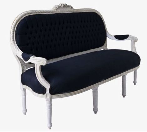SOFA TREI LOCURI DIN LEMN MASIV ALB