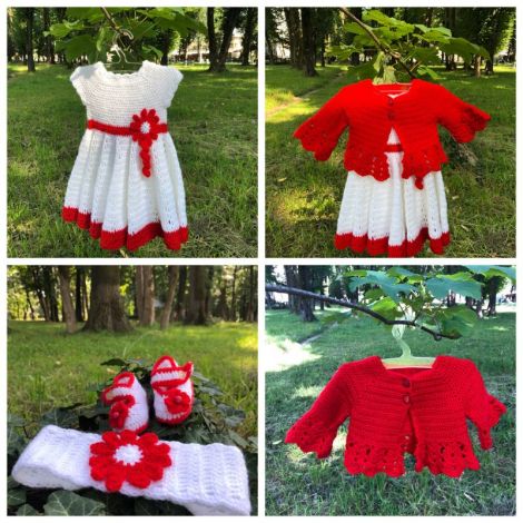 Costumas crosetat fetita
