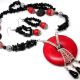 set onix si howlite rosu 