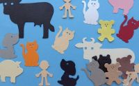 Forme decupate Om si Animalute set