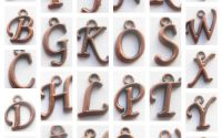 Charm litere bronz