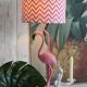 Lampa de masa cu pasare flamingo