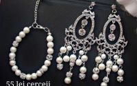 cercei candelabru bratara perle