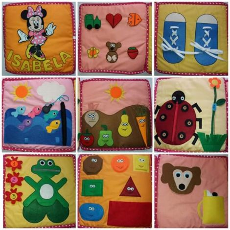 Carte senzorial quiet book personalizat 