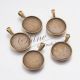 Baza cabochon bronz 18mm interior