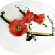 set floral caramiziu teracota