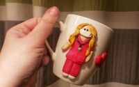Cana personalizata - fimo