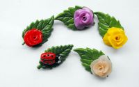 Set trandafiri-martisor din argila polimerica