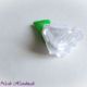 Garofita alba - martisor floare handmade