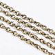  Lant metalic bronz rasucit 3x2mm