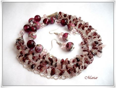 Set cuart si granat