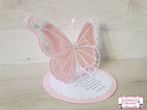 Invitatii botez fluturi