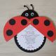 Invitatii botez fetita buburuza