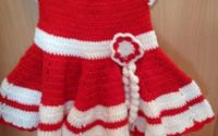 Rochie croetat pentru 1-2 ani