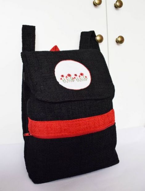 Rucsac brodat Maci
