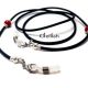 Snur ochelari din silicon negru si coral