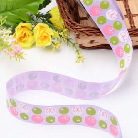 Panglica grosgrain violet 25 mm latime 