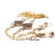 Lantisor auriu ochelari cu link metalic rotund