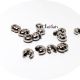 Crimp cover argintiu inchis 5 mm