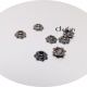 Capac margele floare arginitiu antichizat 5mm-2mm