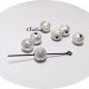 Sfere stardust placate cu argint 8 mm