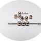 Bilute metalice argintii inox 4 mm